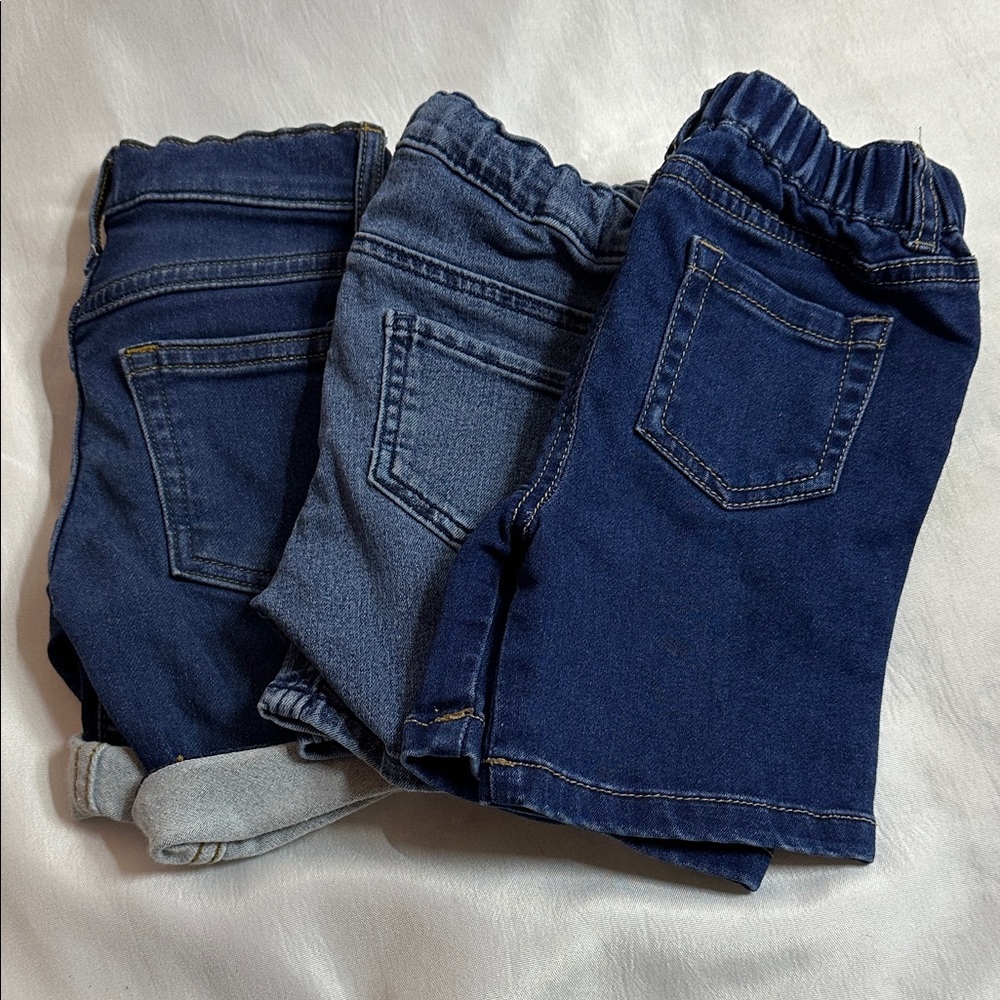 Kids Denim Shorts Trio